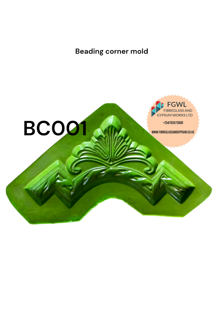 Beading corner mold BC001( for making gypsum beading corners)
