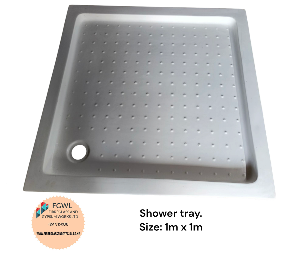 Fibreglass Shower tray: size:100cm x100cm( for bathroom)