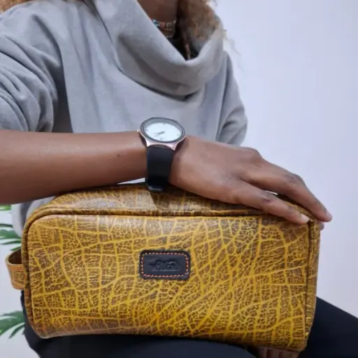 Genuine Leather Wash Bag